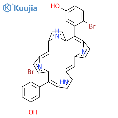 PHENOL, 3,3'-(21H,23H-PORPHINE-5,15-DIYL)BIS[4-BROMO- structure
