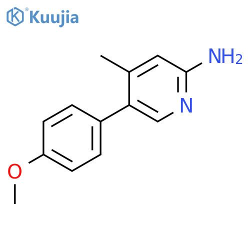 2-Pyridinamine, 5-(4-methoxyphenyl)-4-methyl- structure