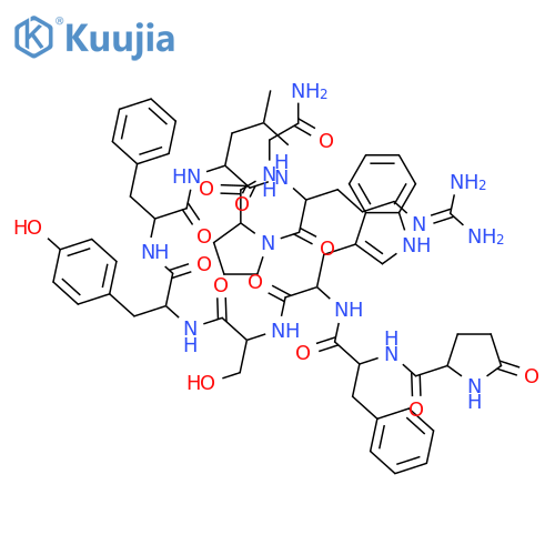 Luteinizing hormone-releasing factor (swine), 2-D-phenylalanine-6-D-phenylalanine- (9CI) structure