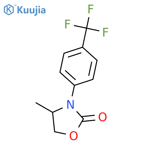 (s)-4-methyl-3-(4-trifluoromethylphenyl)oxazolidin-2-one structure
