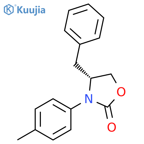 2-Oxazolidinone, 3-(4-methylphenyl)-4-(phenylmethyl)-, (4R)- structure