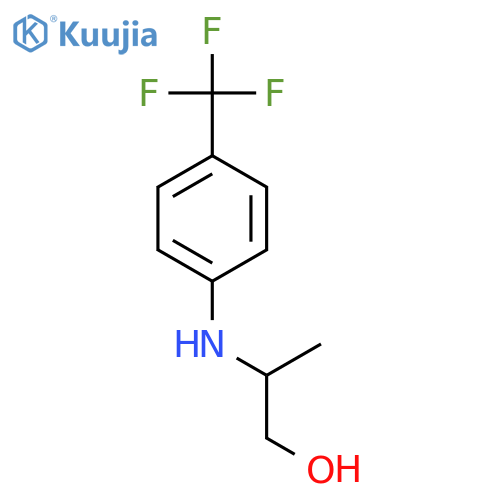 1-Propanol,2-[[4-(trifluoromethyl)phenyl]amino]-, (2S)- structure