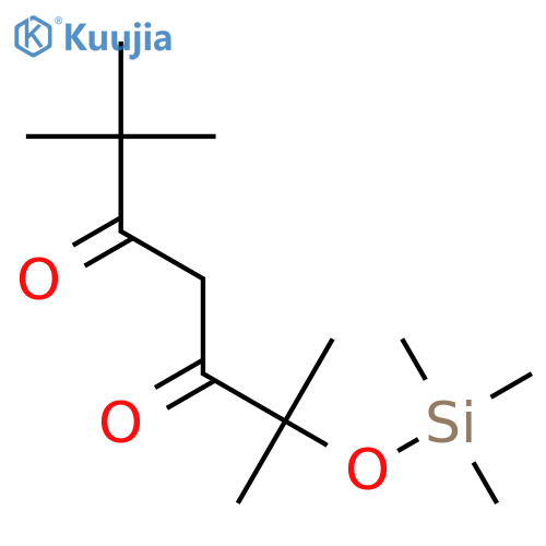 3,5-Heptanedione, 2,2,6-trimethyl-6-[(trimethylsilyl)oxy]- structure