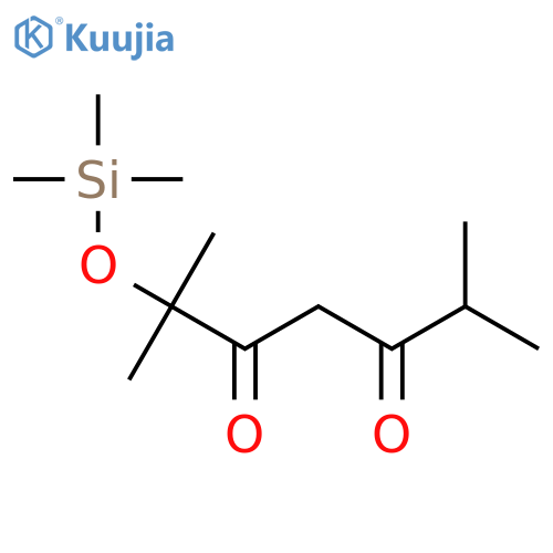 3,5-Heptanedione, 2,6-dimethyl-2-[(trimethylsilyl)oxy]- structure