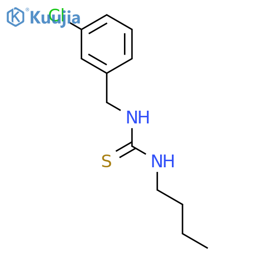Thiourea, N-butyl-N'-[(3-chlorophenyl)methyl]- structure