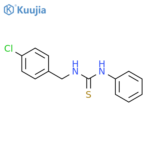 THIOUREA, N-[(4-CHLOROPHENYL)METHYL]-N'-PHENYL- structure