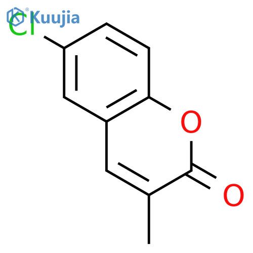 2H-1-BENZOPYRAN-2-ONE, 6-CHLORO-3-METHYL- structure