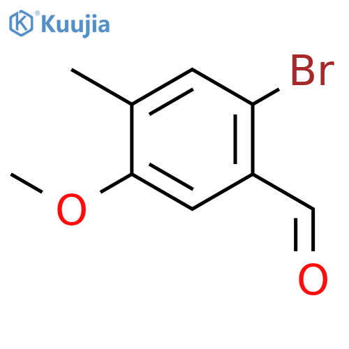 Benzaldehyde, 2-bromo-5-methoxy-4-methyl- structure