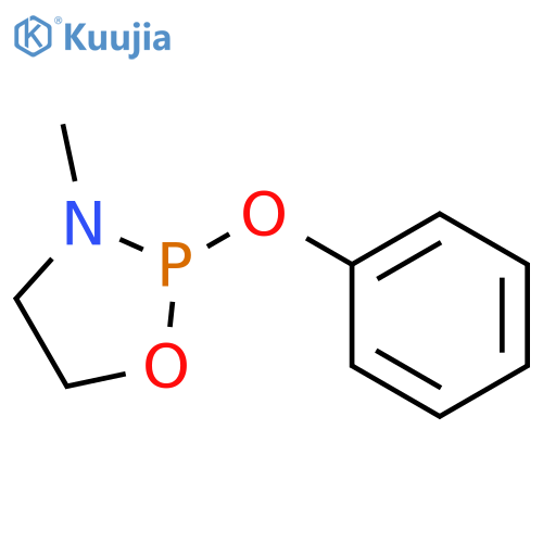 1,3,2-Oxazaphospholidine, 3-methyl-2-phenoxy- structure