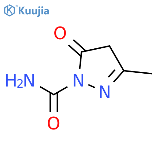 4,5-dihydro-3-methyl-5-oxo-1H-Pyrazole-1-carboxamide structure