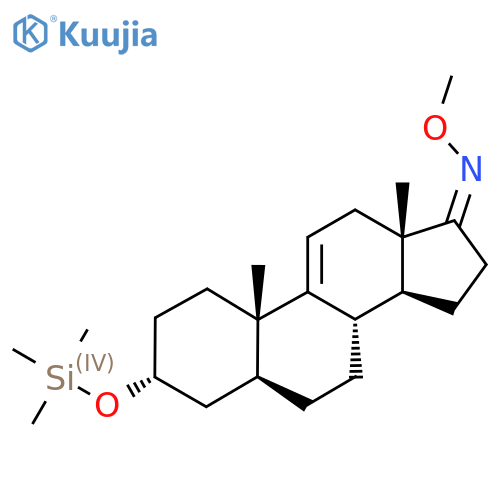 (Z,3R,5S,8S,10S,13S,14S)-N-Methoxy-10,13-dimethyl-3-trimethylsilyloxy-1,2,3,4,5,6,7,8,12,14,15,16-dodecahydrocyclopenta[a]phenanthren-17-imine structure