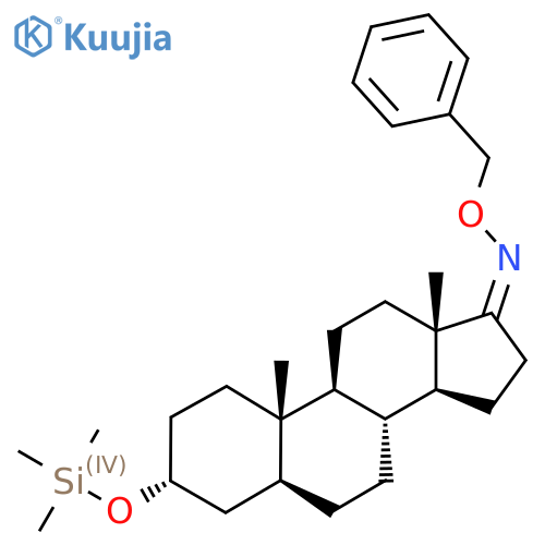 (Z,3R,5S,8R,9S,10S,13S,14S)-10,13-Dimethyl-N-phenylmethoxy-3-trimethylsilyloxy-1,2,3,4,5,6,7,8,9,11,12,14,15,16-tetradecahydrocyclopenta[a]phenanthren-17-imine structure