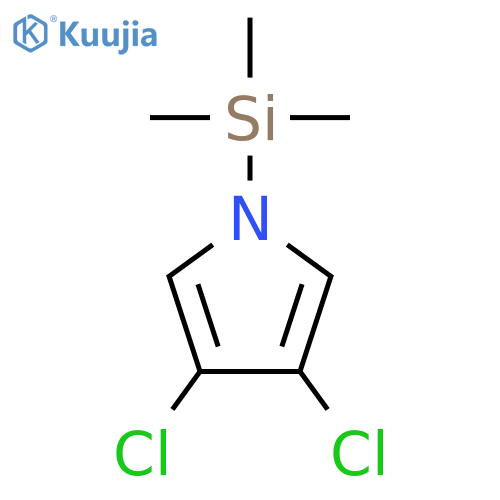 1H-PYRROLE, 3,4-DICHLORO-1-(TRIMETHYLSILYL)- structure
