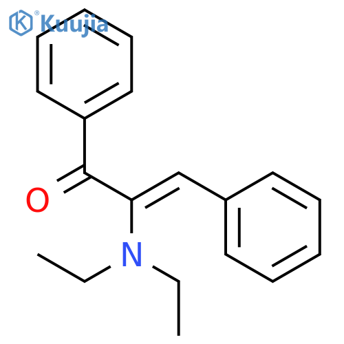 2-Propen-1-one, 2-(diethylamino)-1,3-diphenyl-, (E)- structure
