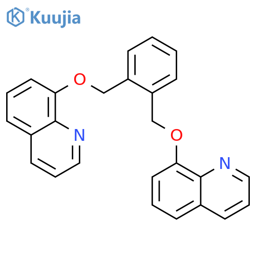 Quinoline, 8,8'-[1,2-phenylenebis(methyleneoxy)]bis- structure
