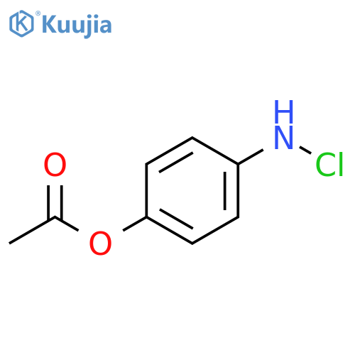 Phenol, 4-(chloroamino)-, 1-acetate structure