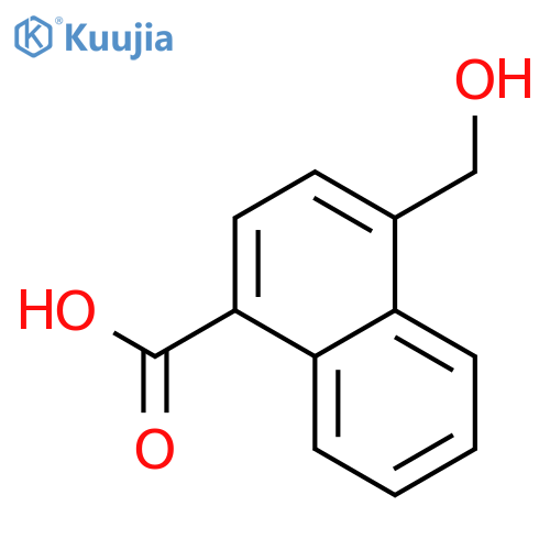 1-Naphthalenecarboxylic acid, 4-(hydroxymethyl)- structure