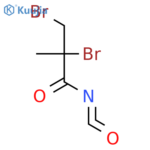 Propanoyl isocyanate, 2,3-dibromo-2-methyl- structure