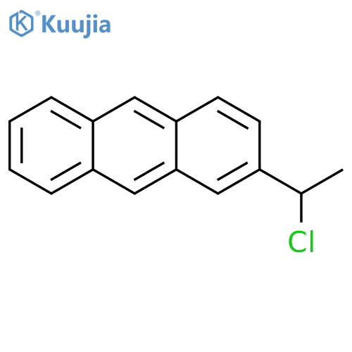 2-(1-Chloroethyl)anthracene structure
