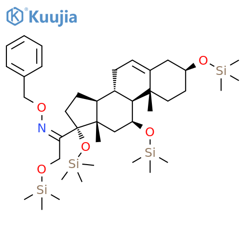 (Z)-1-[(3S,8S,9S,10R,11S,13S,14S,17R)-10,13-Dimethyl-3,11,17-tris(trimethylsilyloxy)-1,2,3,4,7,8,9,11,12,14,15,16-dodecahydrocyclopenta[a]phenanthren-17-yl]-N-phenylmethoxy-2-trimethylsilyloxyethanimine structure