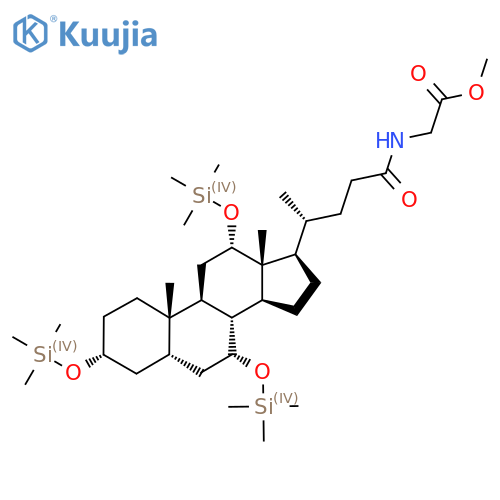 Methyl 2-[[(4R)-4-[(3R,5S,7R,8R,9S,10S,12S,13R,14S,17R)-10,13-dimethyl-3,7,12-tris(trimethylsilyloxy)-2,3,4,5,6,7,8,9,11,12,14,15,16,17-tetradecahydro-1H-cyclopenta[a]phenanthren-17-yl]pentanoyl]amino]acetate structure