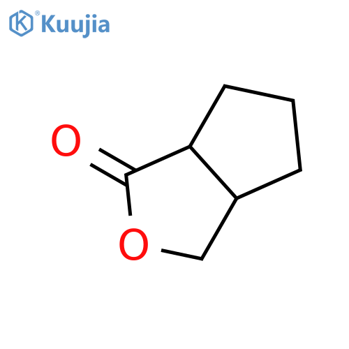 hexahydro-1H-cyclopentacfuran-1-one structure