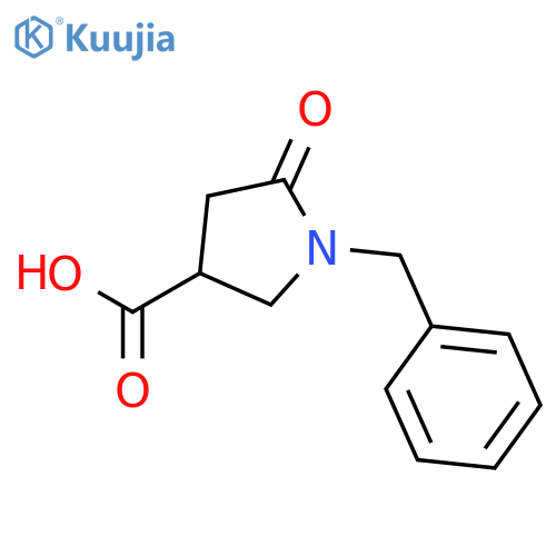 1-Benzyl-5-oxopyrrolidine-3-carboxylic acid structure