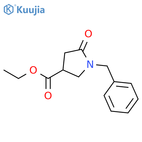 Ethyl1-benzyl-5-oxopyrrolidine-3-carboxylate structure