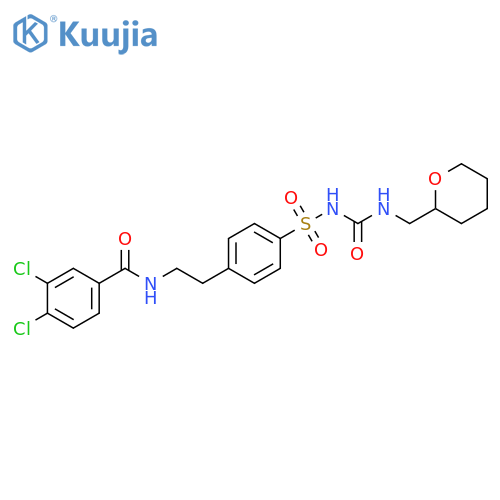 Benzamide, 3,4-dichloro-N-[2-[4-[[[[[(tetrahydro-2H-pyran-2-yl)methyl]amino]carbonyl]amino]sulfonyl]phenyl]ethyl]- structure