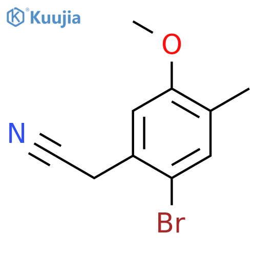2-(2-bromo-5-methoxy-4-methylphenyl)acetonitrile structure