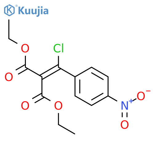 Propanedioic acid, [chloro(4-nitrophenyl)methylene]-, diethyl ester structure