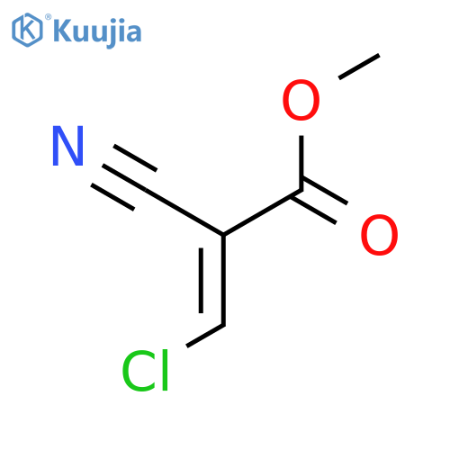 2-Propenoic acid, 3-chloro-2-cyano-, methyl ester structure