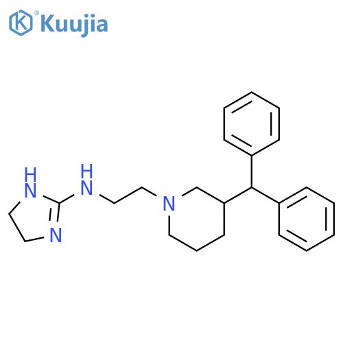 1-Piperidineethanamine,N-(4,5-dihydro-1H-imidazol-2-yl)-3-(diphenylmethyl)- structure