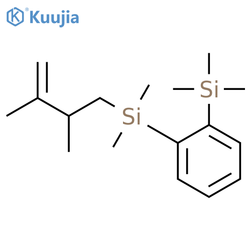 Silane, [2-[(2,3-dimethyl-3-butenyl)dimethylsilyl]phenyl]trimethyl- structure