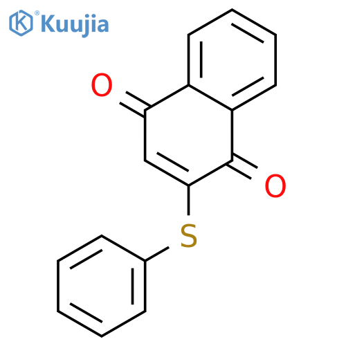 1,4-Naphthalenedione, 2-(phenylthio)- structure