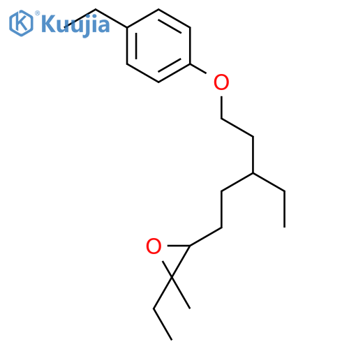 Oxirane,2-ethyl-3-[3-ethyl-5-(4-ethylphenoxy)pentyl]-2-methyl- structure