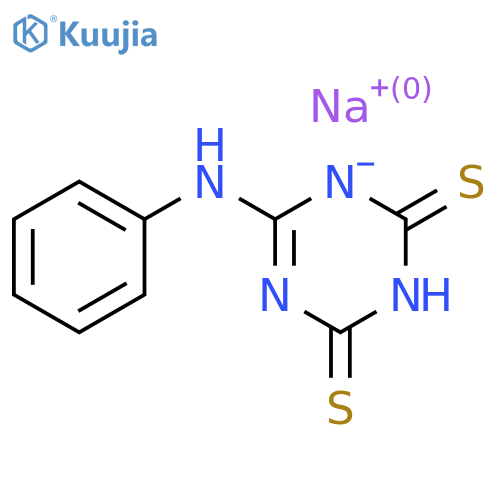 Sodium;6-anilino-1,3-diaza-5-azanidacyclohex-6-ene-2,4-dithione structure