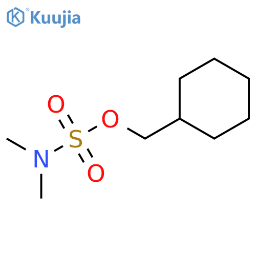 Sulfamic acid, dimethyl-, cyclohexylmethyl ester structure