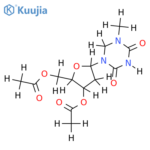 5,6-Dihydro-5-azathymidine- 3',5'-Di-O-Ac structure