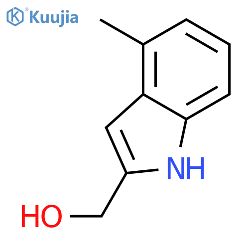 (4-methyl-1H-indol-2-yl)methanol structure