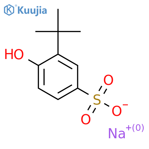 Sodium;3-tert-butyl-4-hydroxybenzenesulfonate structure
