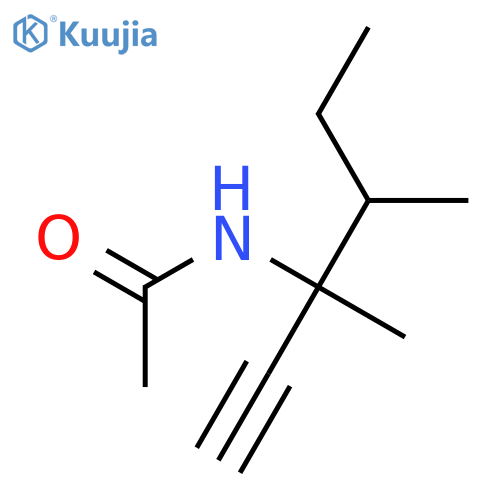 Acetamide, N-(1-ethynyl-1,2-dimethylbutyl)- structure