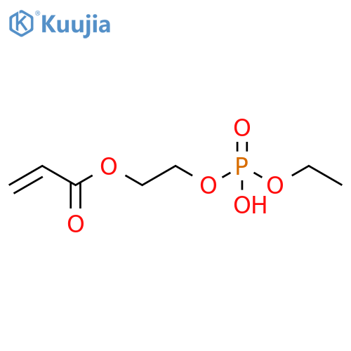 2-Propenoic acid, 2-[(ethoxyhydroxyphosphinyl)oxy]ethyl ester structure
