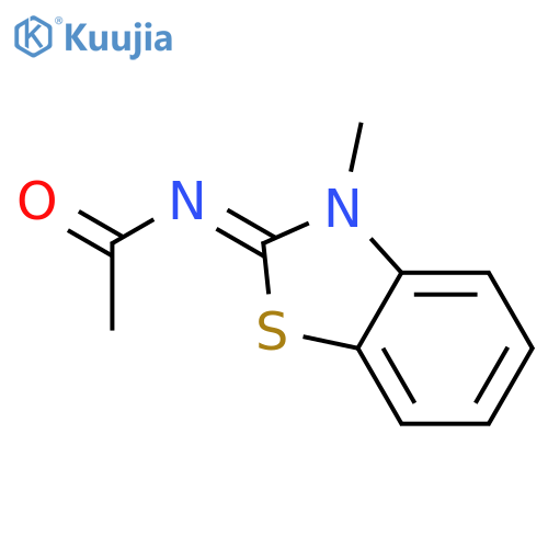 ACETAMIDE, N-(3-METHYL-2(3H)-BENZOTHIAZOLYLIDENE)- structure