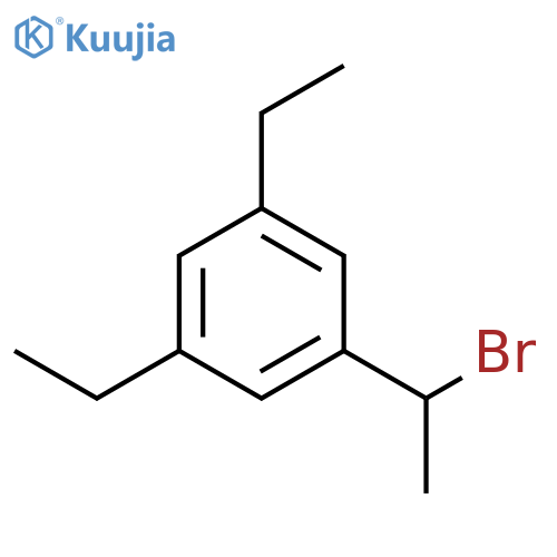 Benzene, 1-(1-bromoethyl)-3,5-diethyl- structure