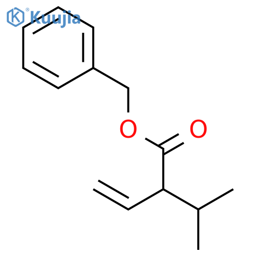 3-Butenoic acid, 2-(1-methylethyl)-, phenylmethyl ester structure