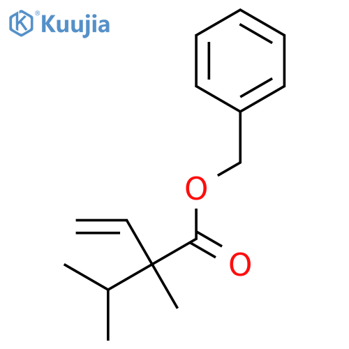 3-BUTENOIC ACID, 2-METHYL-2-(1-METHYLETHYL)-, PHENYLMETHYL ESTER structure