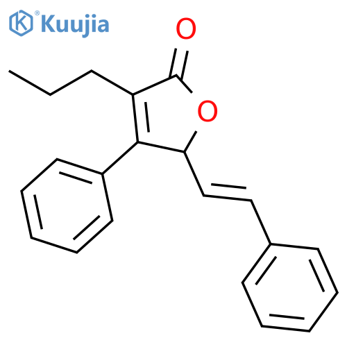 2(5H)-FURANONE, 4-PHENYL-5-[(1E)-2-PHENYLETHENYL]-3-PROPYL- structure