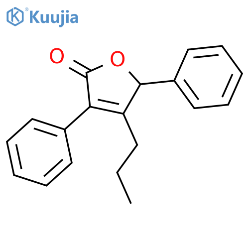 2(5H)-Furanone, 3,5-diphenyl-4-propyl- structure