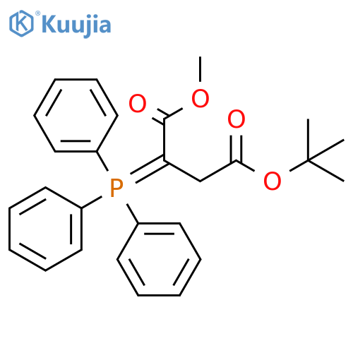 Butanedioic acid, (triphenylphosphoranylidene)-, 4-(1,1-dimethylethyl)1-methyl ester structure